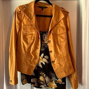 WHBM gold mustard jacket